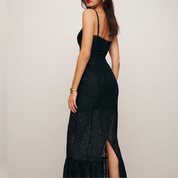 Reformation Canice Dress Black Lace size 10 - Picture 6 of 11